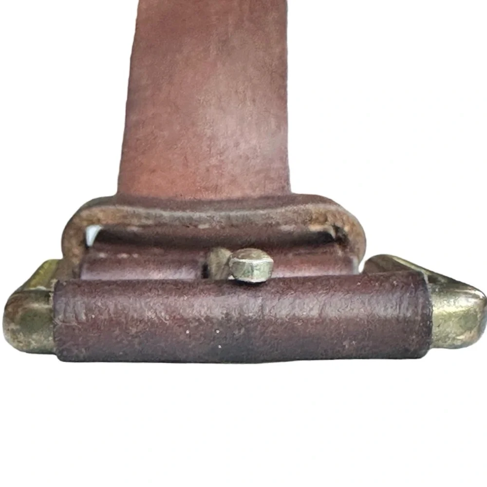 Timberland Men’s Pull Up Jean Brown Leather Belt Waist 37” - 41” Size 39